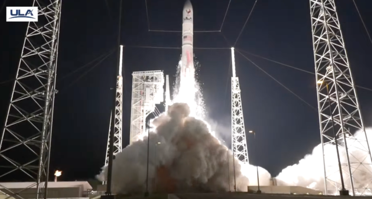 El módulo de Astrobotic en camino a la Luna con el histórico vuelo de la ULA