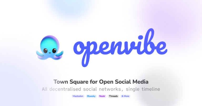 Openvibe combina Mastodon, Bluesky y Nostr en una sola aplicación social