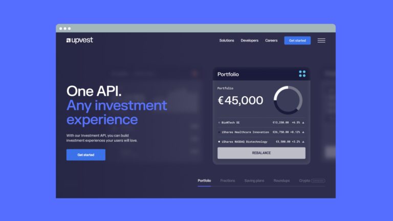 Upvest, una API de negociación de acciones utilizada por N26, Revolut y otros, recauda 105 millones de dólares