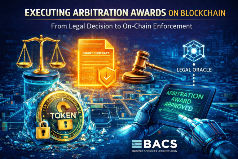 Cómo ejecutar un laudo arbitral directamente en blockchain