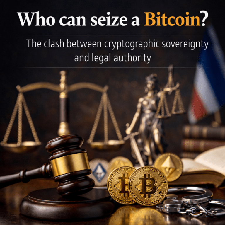 ¿Se puede embargar un Bitcoin? El choque entre soberanía criptográfica y poder jurídico
