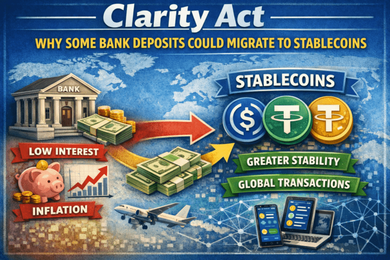 Clarity Act: Por qué una parte de los depósitos bancarios podría migrar a stablecoins