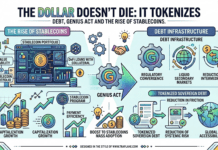 El dólar no muere, se tokeniza: deuda, GENIUS Act y el auge de las stablecoins
