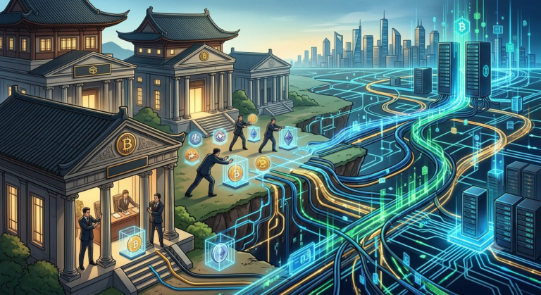 Bancos asiáticos no adoptan cripto, colonizan la infraestructura digital