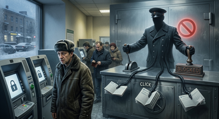 Rusia y los depósitos bancarios bloqueados: una advertencia sobre quién controla realmente tu dinero