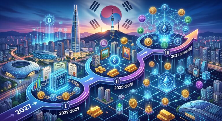 Corea del Sur planea tokenizar todos los tipos de valores en tres fases a partir de 2027