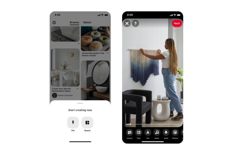 Pinterest combina Pins e Idea Pins en un solo formato